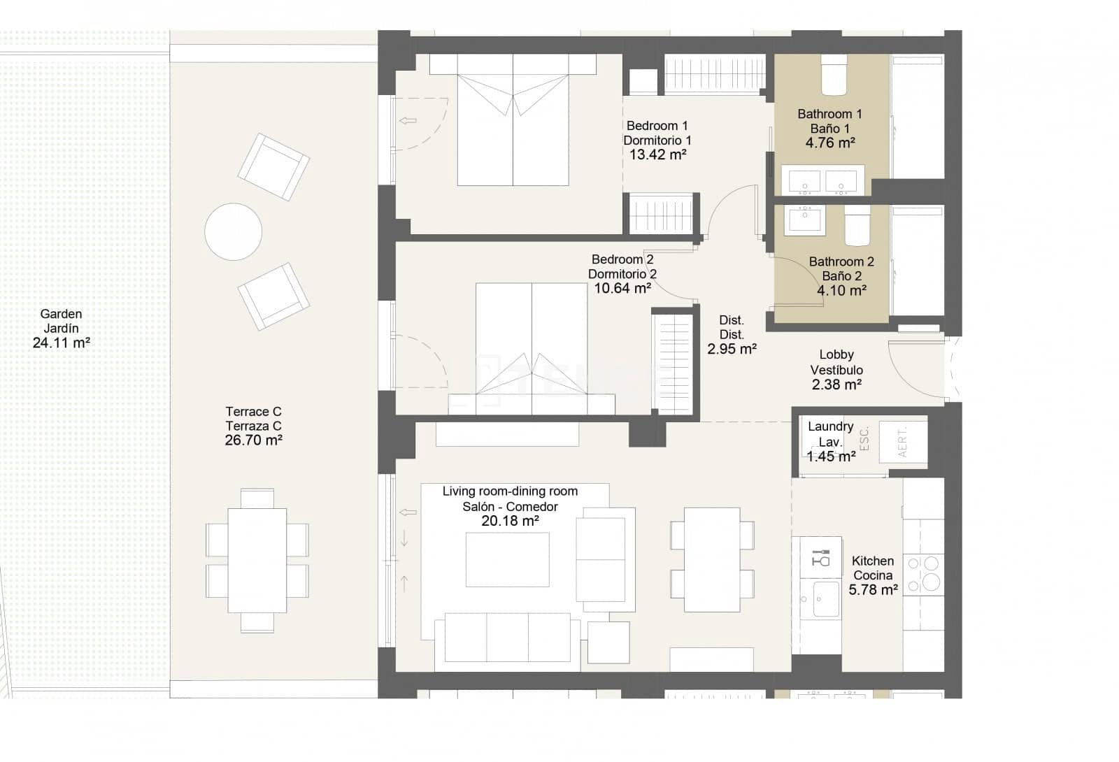 3 Zimmer Wohnung zu verkaufen in Torre del Mar mit Pool - 485.000 € (Ref: 10074769)