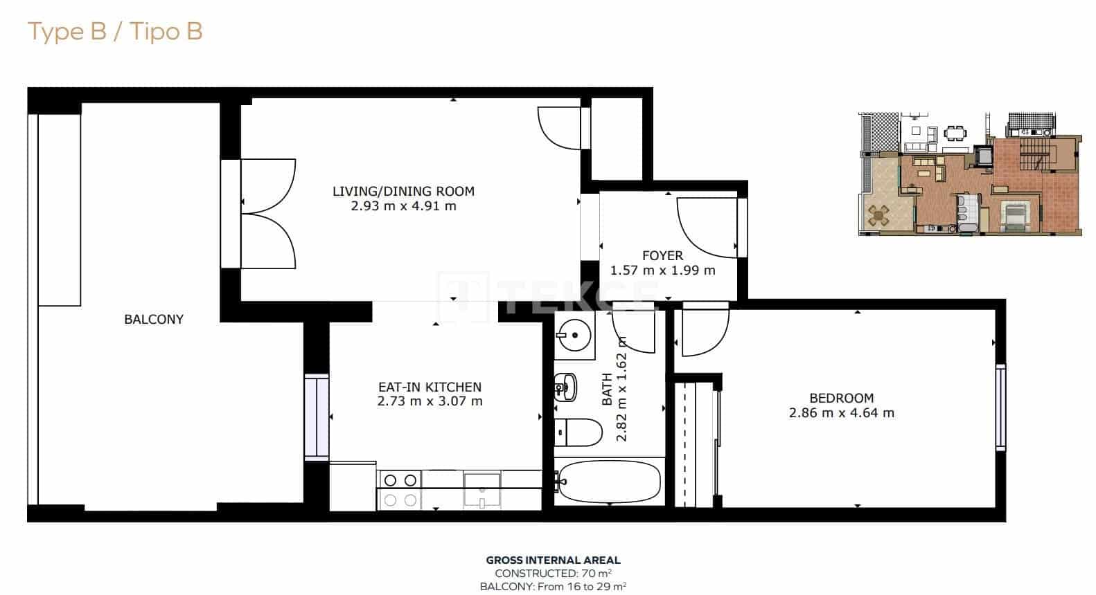 2 soverom Leilighet til salgs i Benahavis med svømmebasseng - € 269 000 (Ref: 10085389)