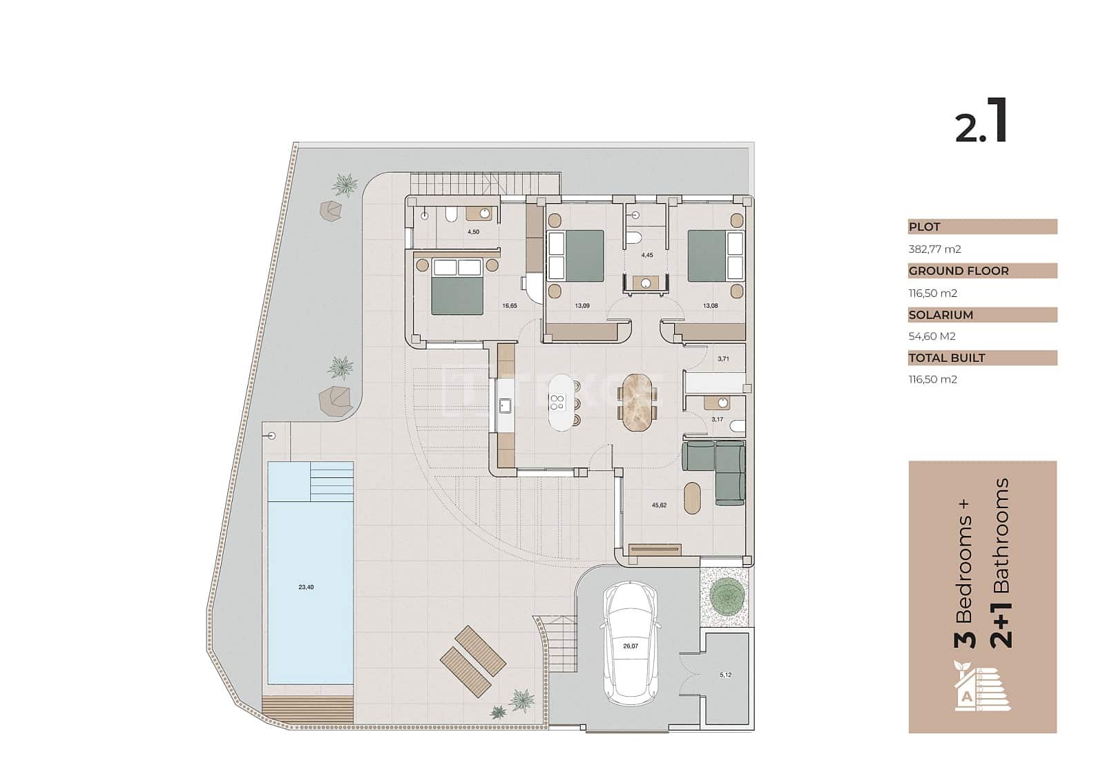 3 sypialnia Willa na sprzedaż w Algorfa z basenem - 650 000 € (Ref: 10106604)