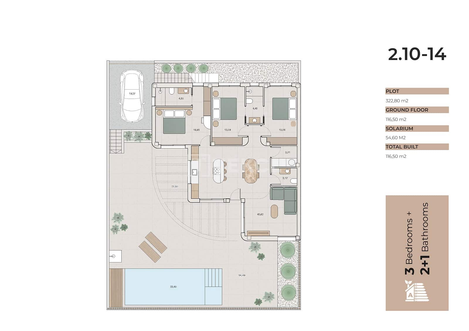3 sypialnia Willa na sprzedaż w Algorfa z basenem - 650 000 € (Ref: 10106604)