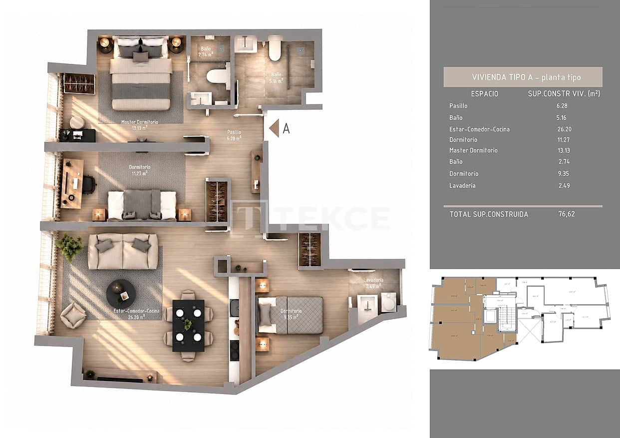 3 soverom Leilighet til salgs i La Villajoyosa / Vila Joiosa med svømmebasseng - € 305 000 (Ref: 10106606)