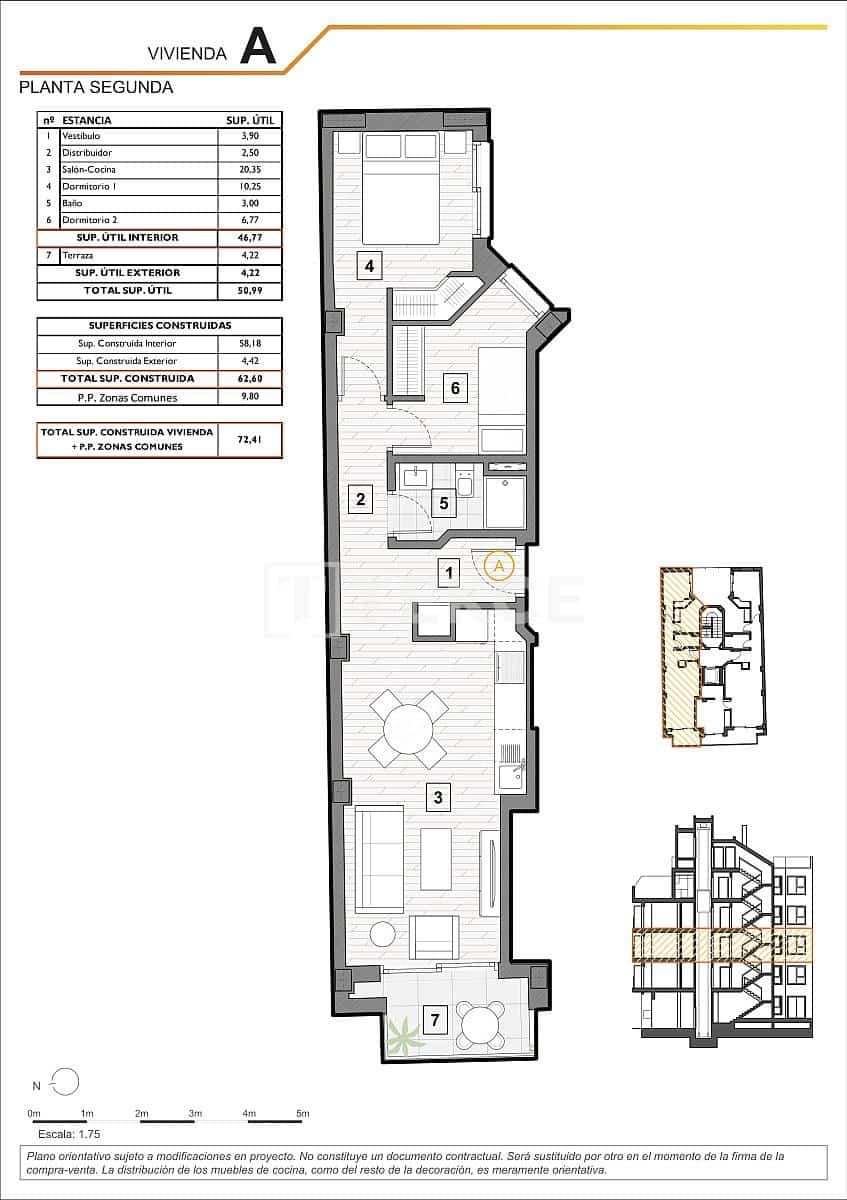 2 soverom Leilighet til salgs i Guardamar del Segura med svømmebasseng - € 240 000 (Ref: 10118620)