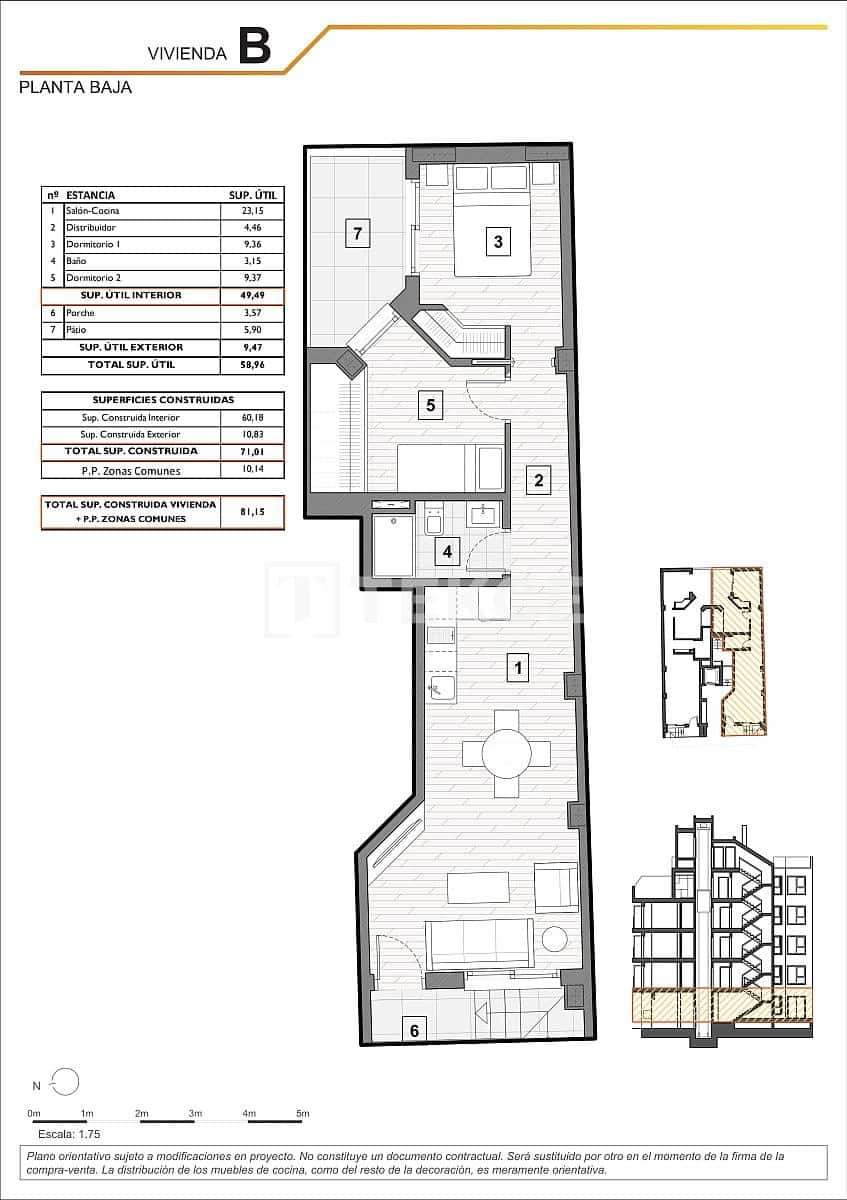 3 soveværelse Lejlighed til salg i Guardamar del Segura med swimmingpool - € 275.000 (Ref: 10118621)