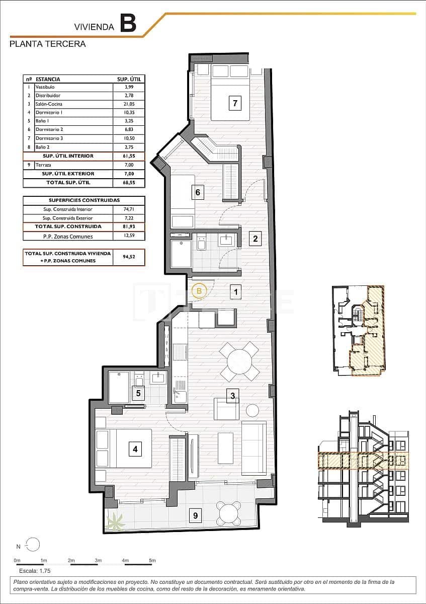2 soverom Leilighet til salgs i Guardamar del Segura med svømmebasseng - € 315 000 (Ref: 10118622)
