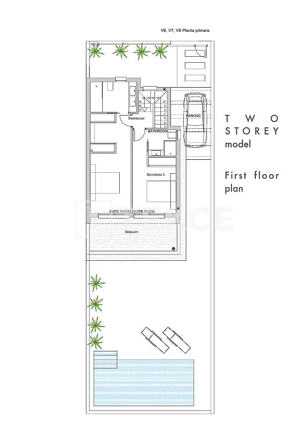Chalet de 3 habitaciones en Los Alcázares en venta con piscina - 429.000 € (Ref: 10127500)
