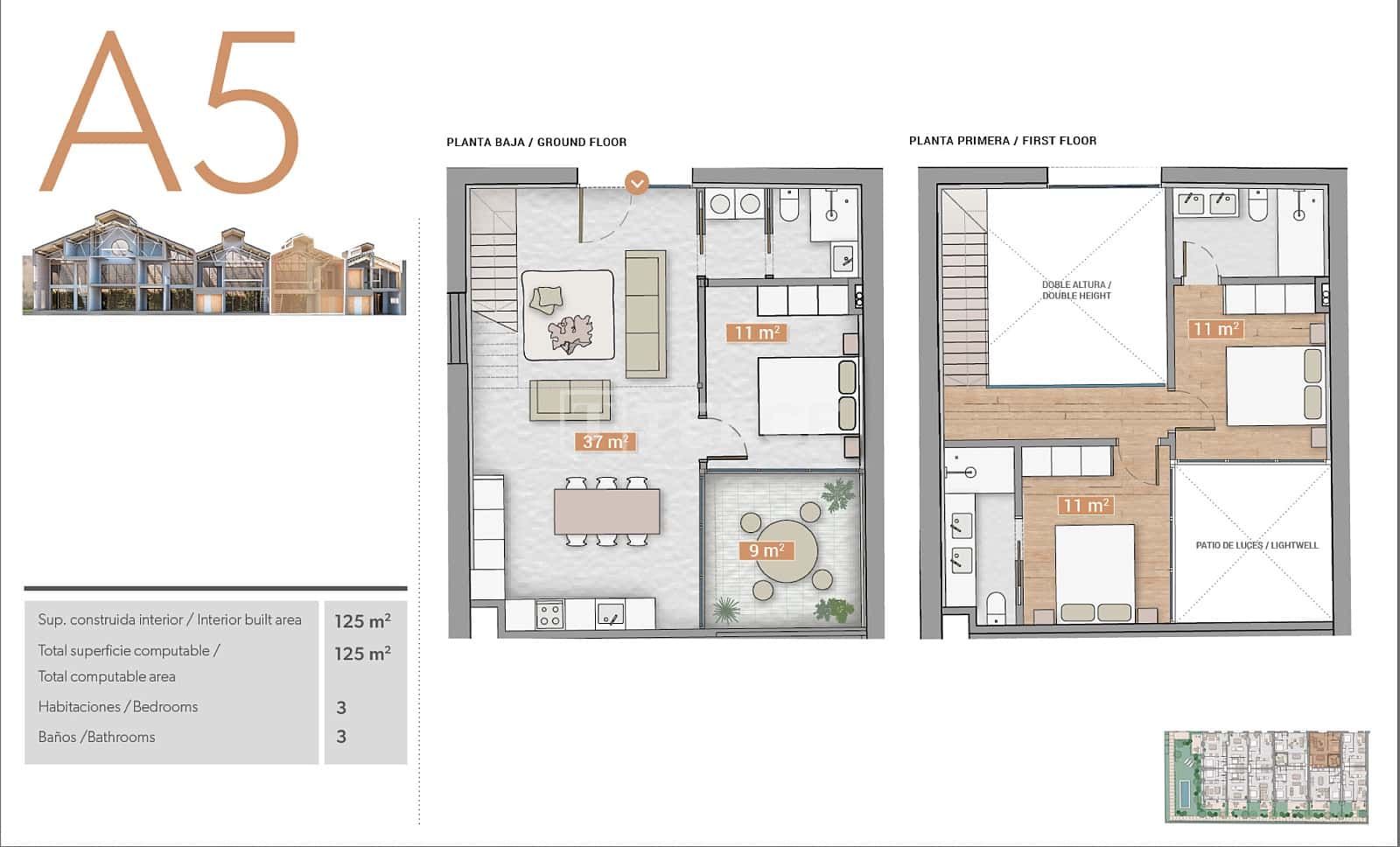 1 soveværelse Villa til salg i Barcelona by med swimmingpool - € 1.025.000 (Ref: 10182273)