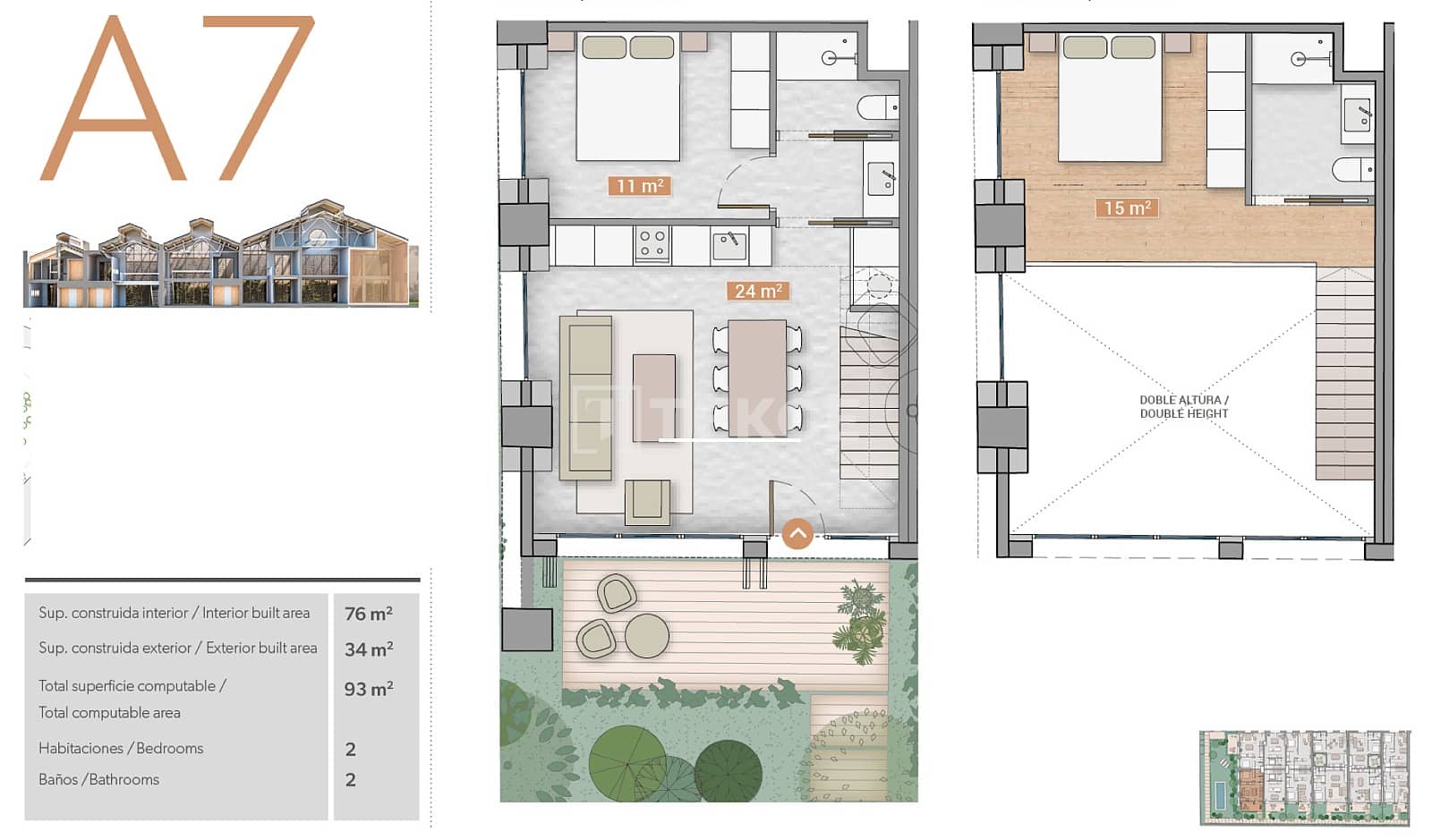 1 soveværelse Villa til salg i Barcelona by med swimmingpool - € 1.025.000 (Ref: 10182273)