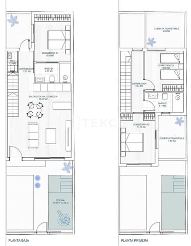 3 soveværelse Villa til salg i Torre-Pacheco med swimmingpool garage - € 296.000 (Ref: 10186244)