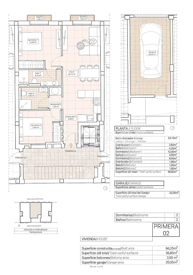 3 sypialnia Mieszkanie na sprzedaż w Hondon de las Nieves - 255 000 € (Ref: 8964560)