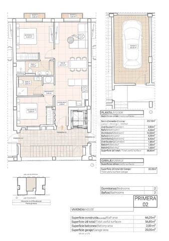 3 sypialnia Mieszkanie na sprzedaż w Hondón de las Nieves - 255 000 € (Ref: 8964560)