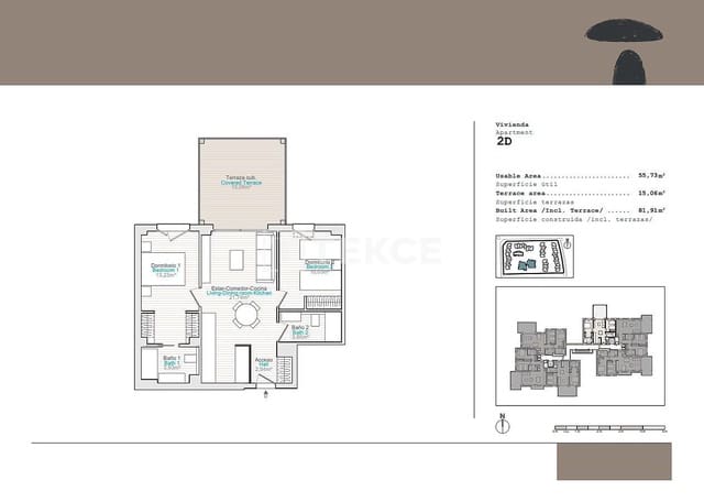 2 slaapkamer Flat te koop in Dénia met zwembad - € 344.000 (Ref: 8964565)