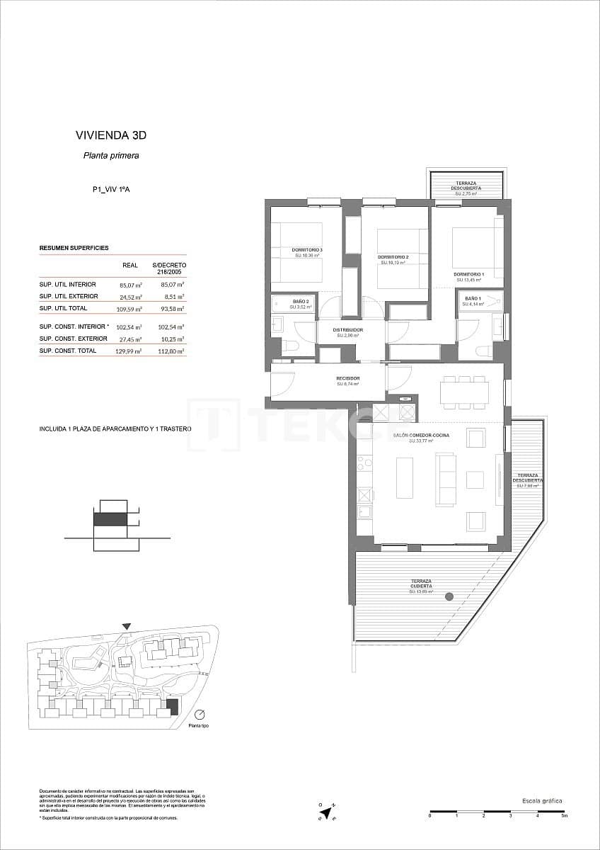 3 soveværelse Lejlighed til salg i Torre de Benagalbon med swimmingpool - € 531.000 (Ref: 8964605)