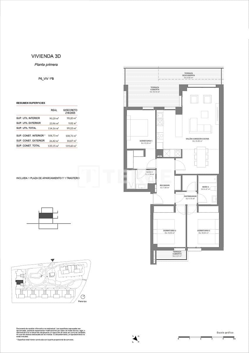 3 soveværelse Lejlighed til salg i Torre de Benagalbon med swimmingpool - € 531.000 (Ref: 8964605)