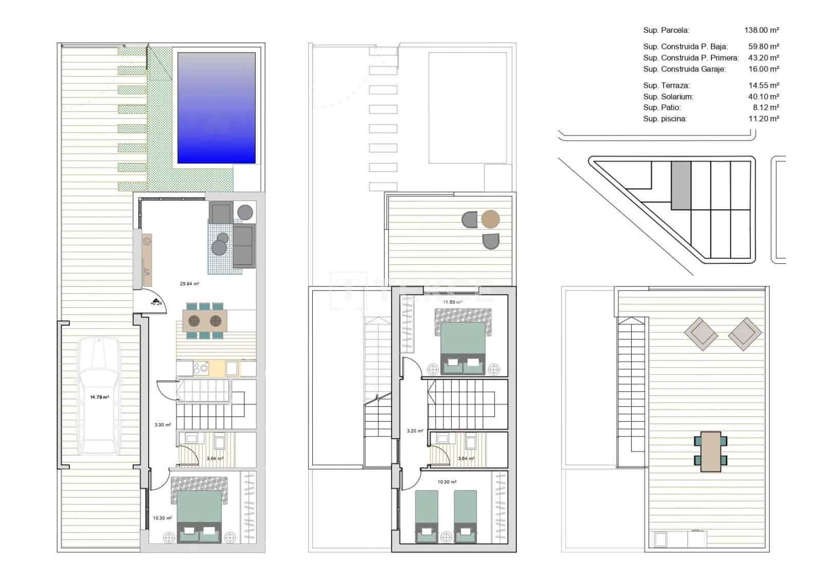 3 slaapkamer Villa te koop in Los Alcazares met zwembad - € 420.000 (Ref: 8964615)