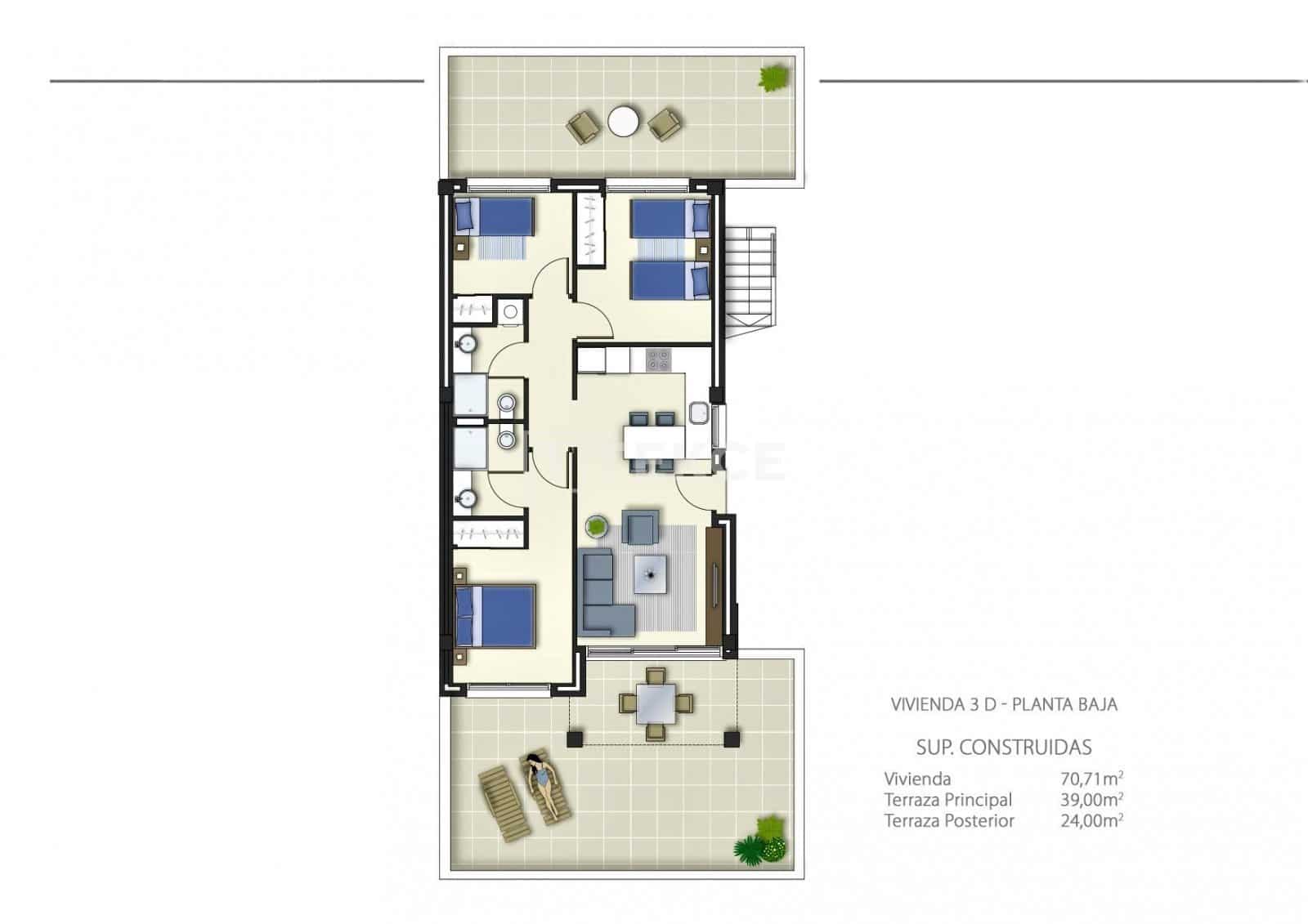 2 sypialnia Mieszkanie na sprzedaż w Los Altos z basenem - 275 000 € (Ref: 8964624)