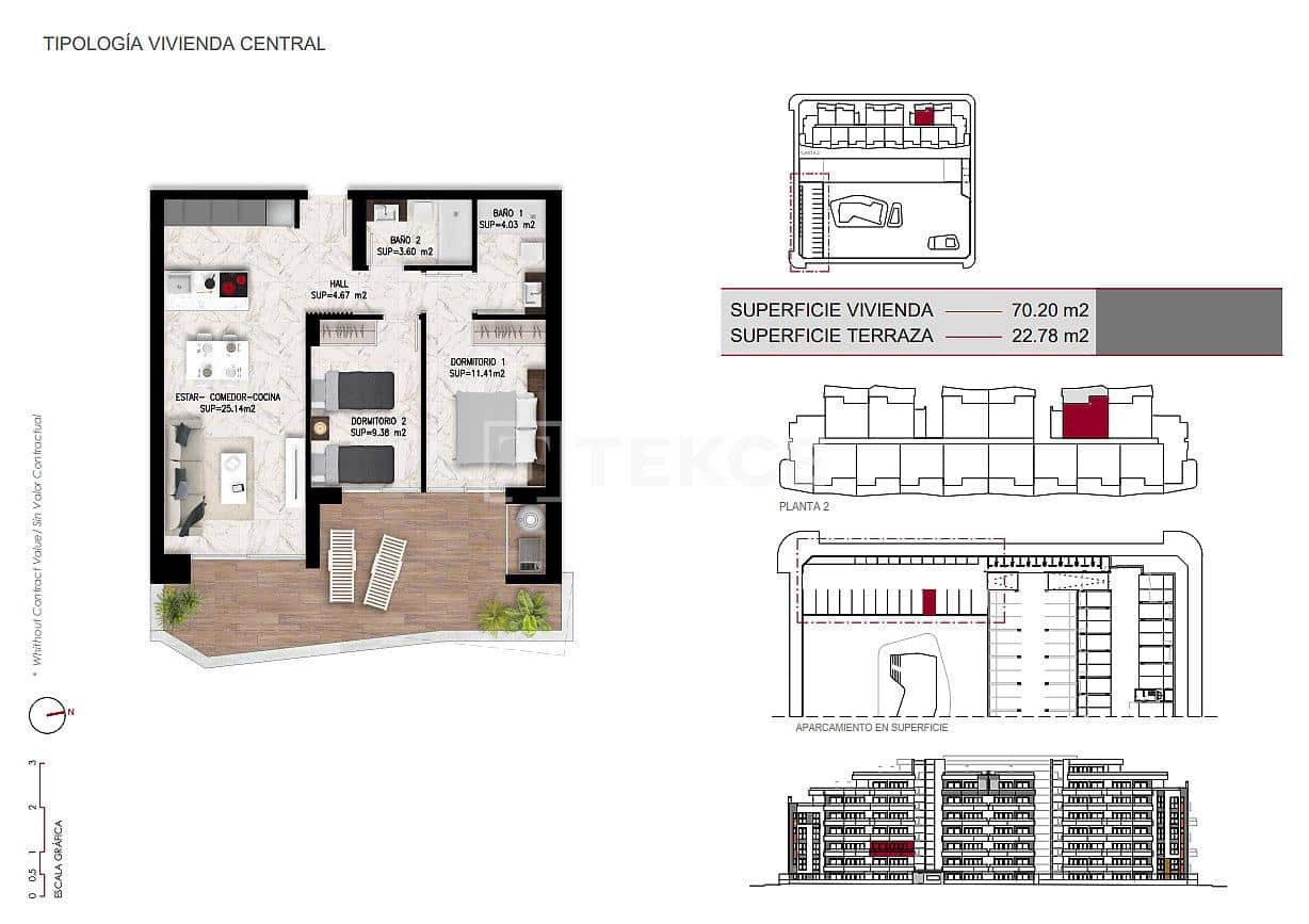 Piso de 2 habitaciones en San Miguel de Salinas en venta con piscina - 279.000 € (Ref: 8964636)