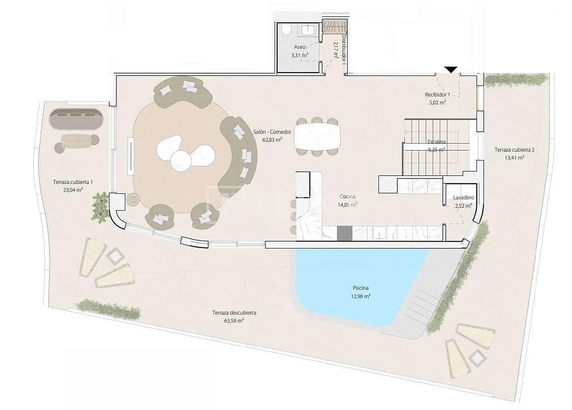 1 soveværelse Lejlighed til salg i Malaga by med swimmingpool - € 720.000 (Ref: 8964637)