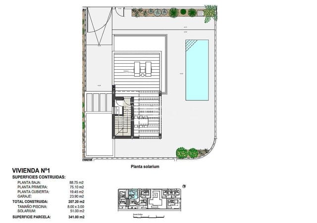 4 sovrum Villa till salu i Torre de la Horadada, Pilar de la Horadada med pool - 1 400 000 € (Ref: 8964651)