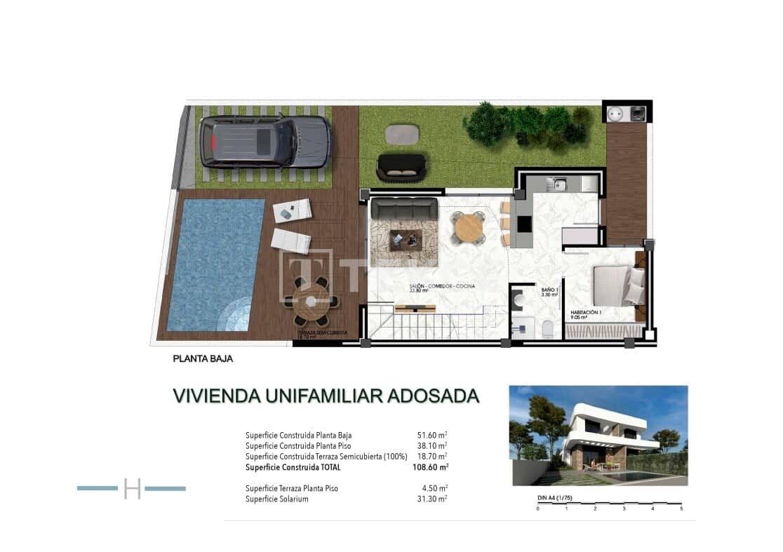 3 slaapkamer Villa te koop in Los Montesinos met zwembad - € 549.000 (Ref: 8964661)