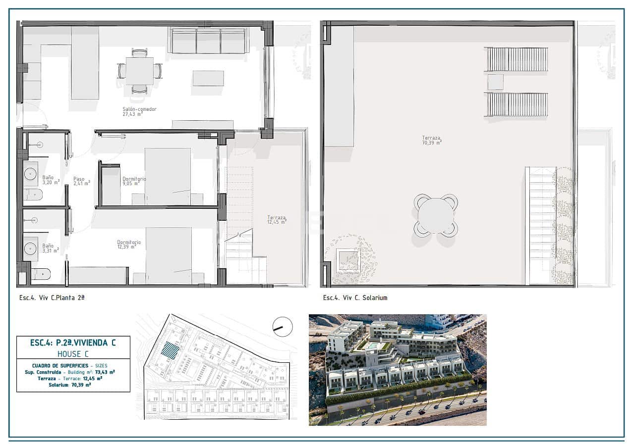 3 slaapkamer Flat te koop in Aguilas met zwembad - € 233.000 (Ref: 8964705)