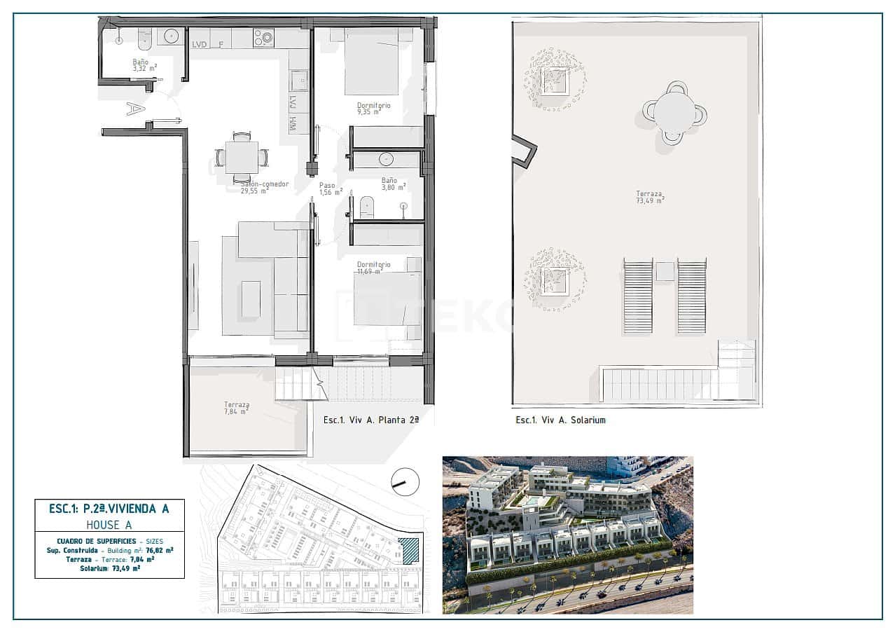 3 slaapkamer Flat te koop in Aguilas met zwembad - € 233.000 (Ref: 8964705)