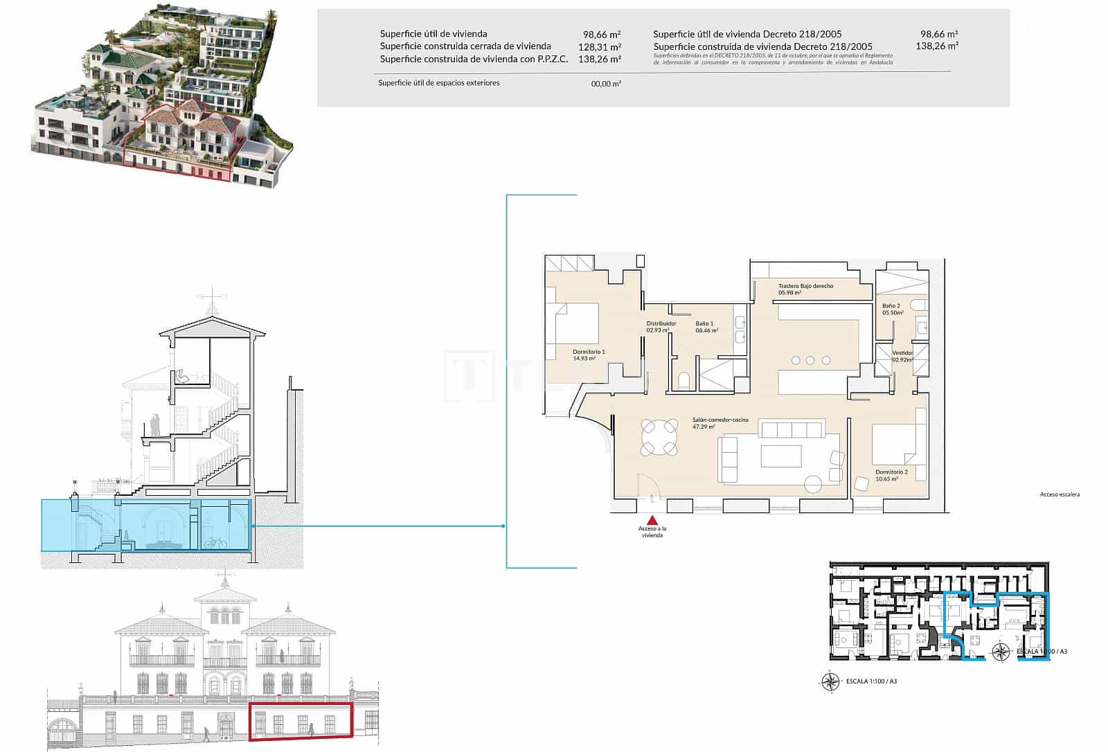 2 soveværelse Lejlighed til salg i Malaga by med swimmingpool - € 895.000 (Ref: 8964748)