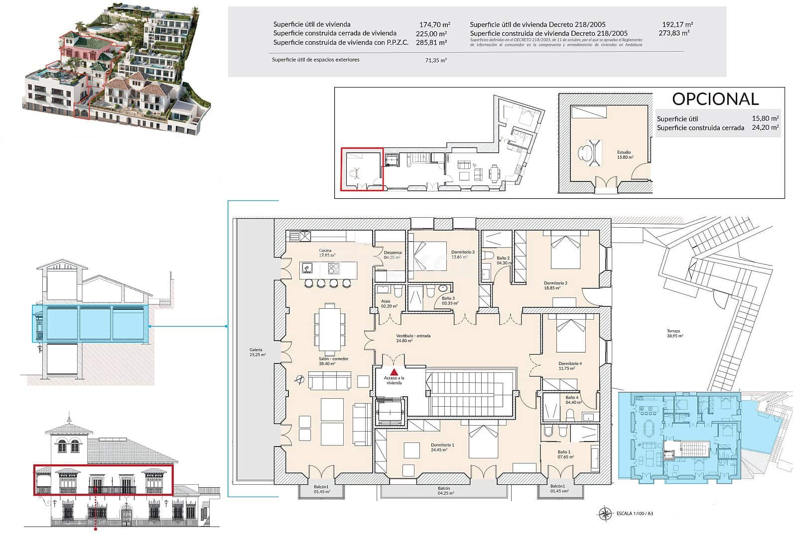 2 soveværelse Lejlighed til salg i Malaga by med swimmingpool - € 1.700.000 (Ref: 8964751)