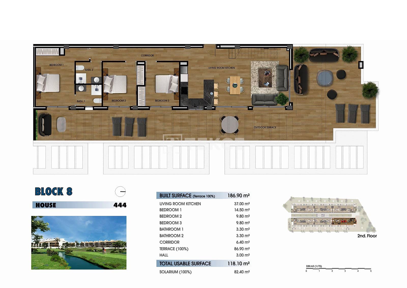 Piso de 2 habitaciones en Los Alcázares en venta con piscina - 270.000 € (Ref: 8964757)