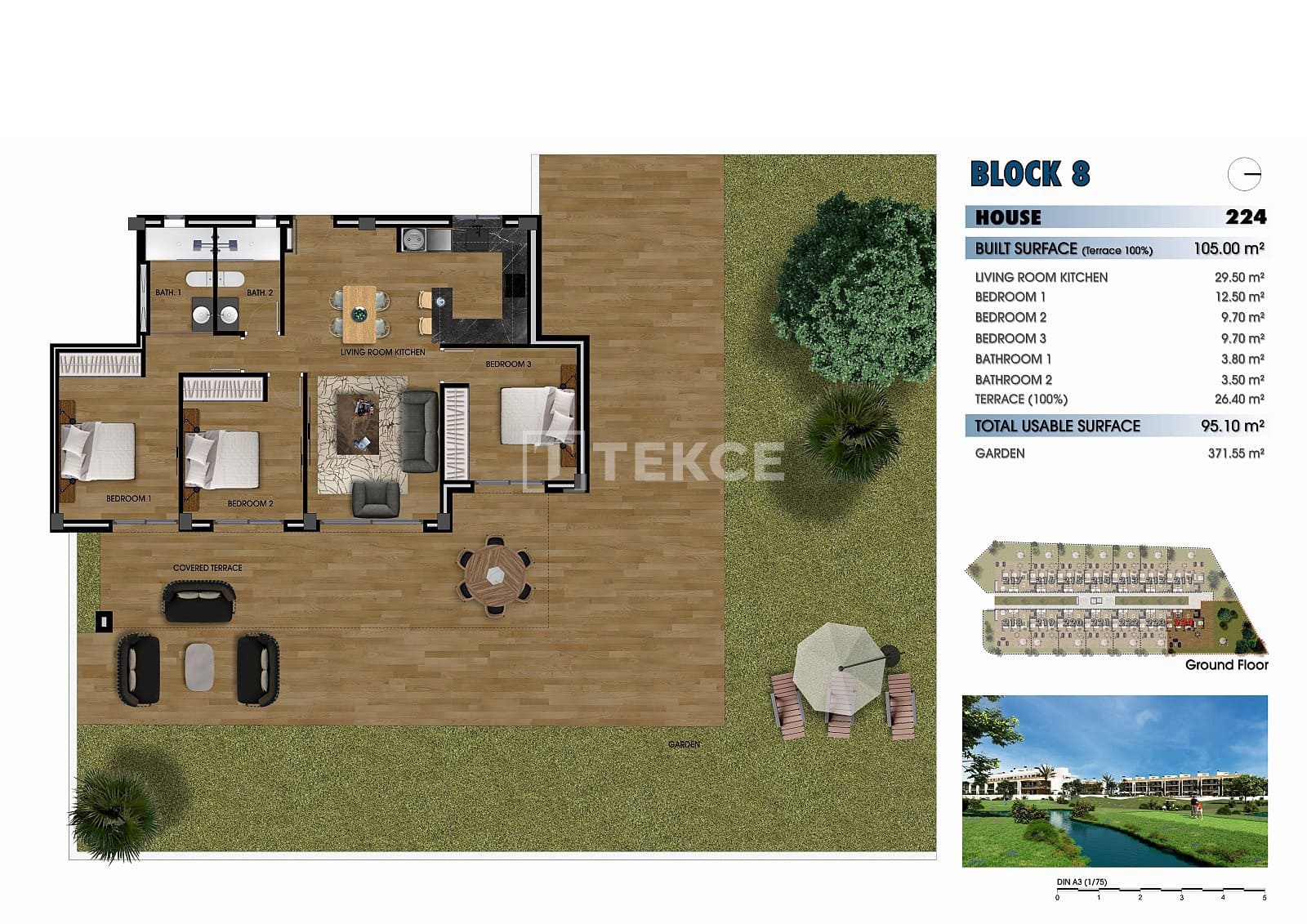 3 slaapkamer Flat te koop in Los Alcazares met zwembad - € 308.000 (Ref: 8964758)