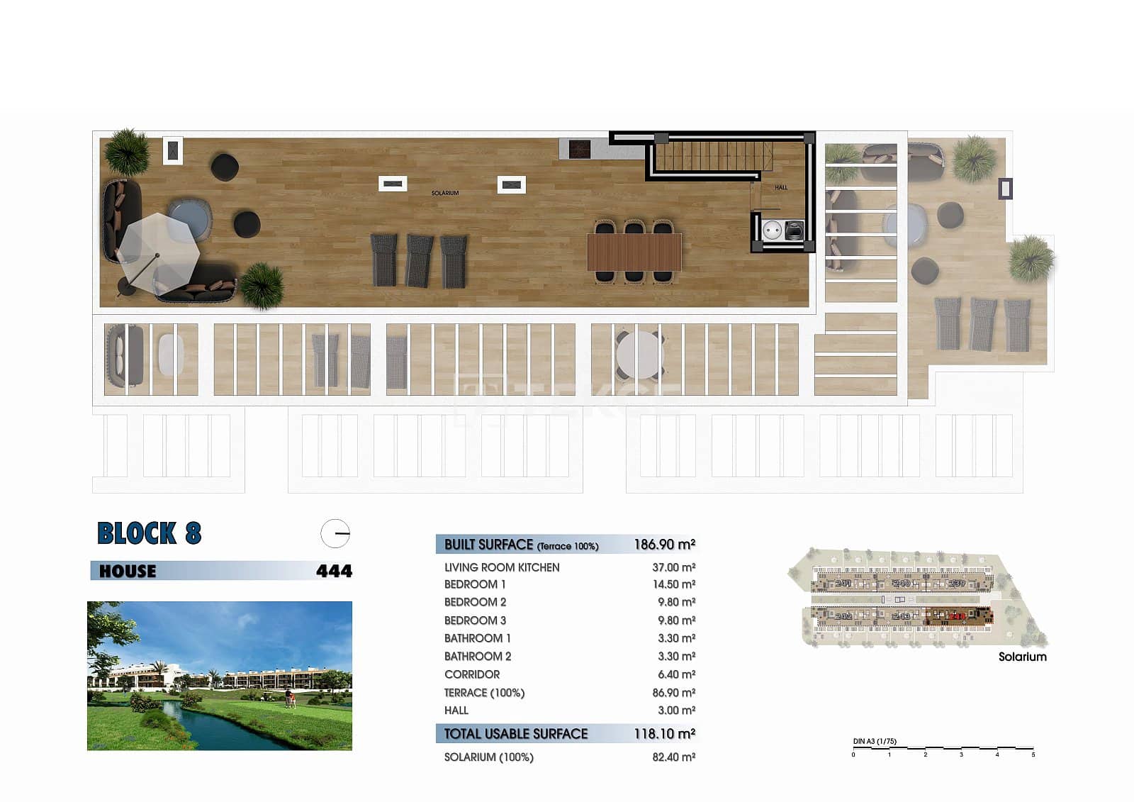 3 slaapkamer Flat te koop in Los Alcazares met zwembad - € 308.000 (Ref: 8964758)