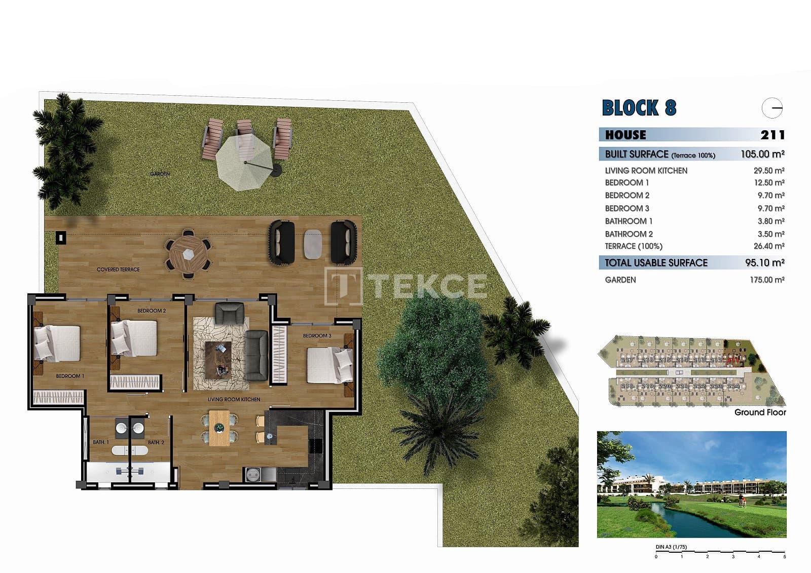 3 bedroom Flat for sale in Los Alcazares with pool - € 317,000 (Ref: 8964759)