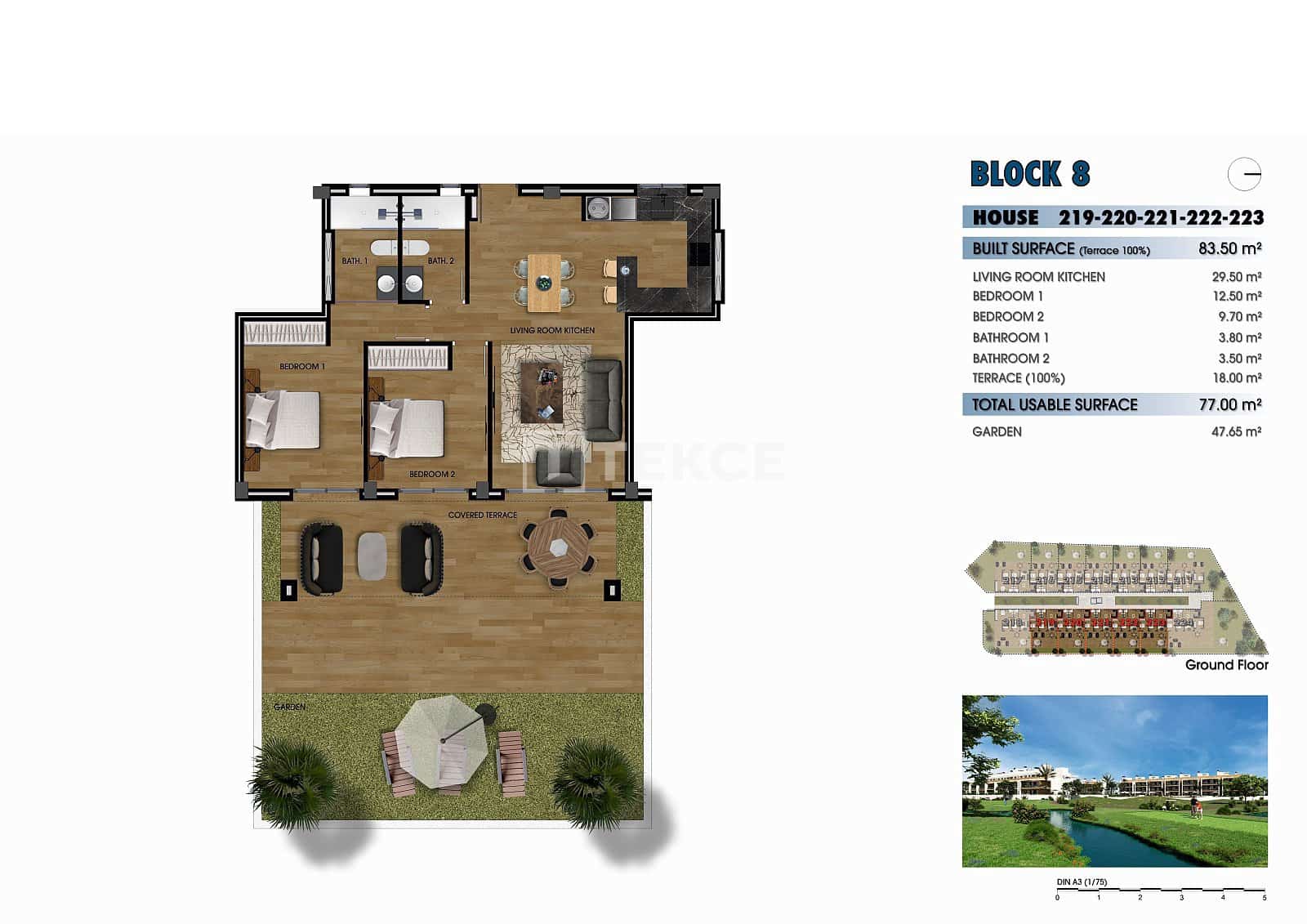 2 bedroom Flat for sale in Los Alcazares with pool - € 315,000 (Ref: 8964760)