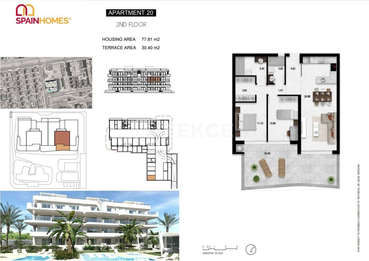 2 sovrum Lägenhet till salu i Cabo Roig med pool - 440 000 € (Ref: 8964765)