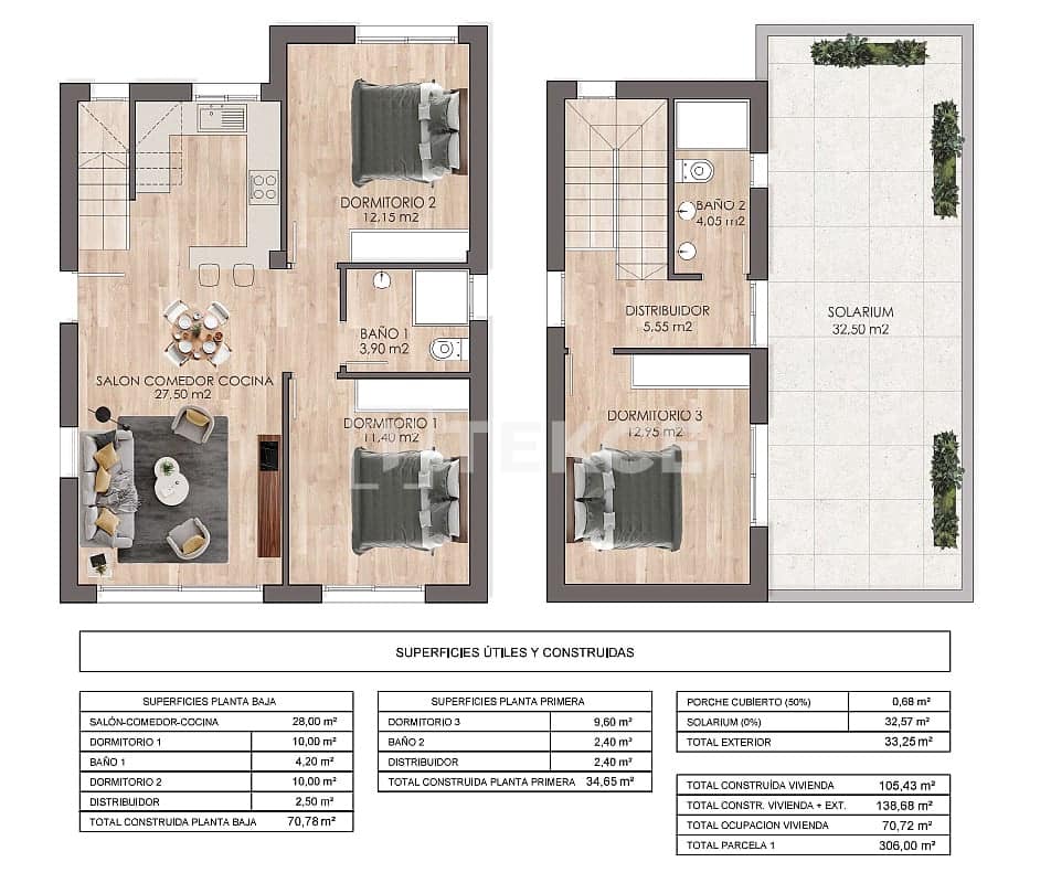 3 sypialnia Willa na sprzedaż w Ciudad Quesada z basenem - 460 000 € (Ref: 8964770)