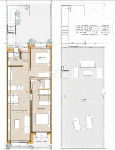 2 sovrum Villa till salu i Pilar de la Horadada med pool - 316 000 € (Ref: 8964771)