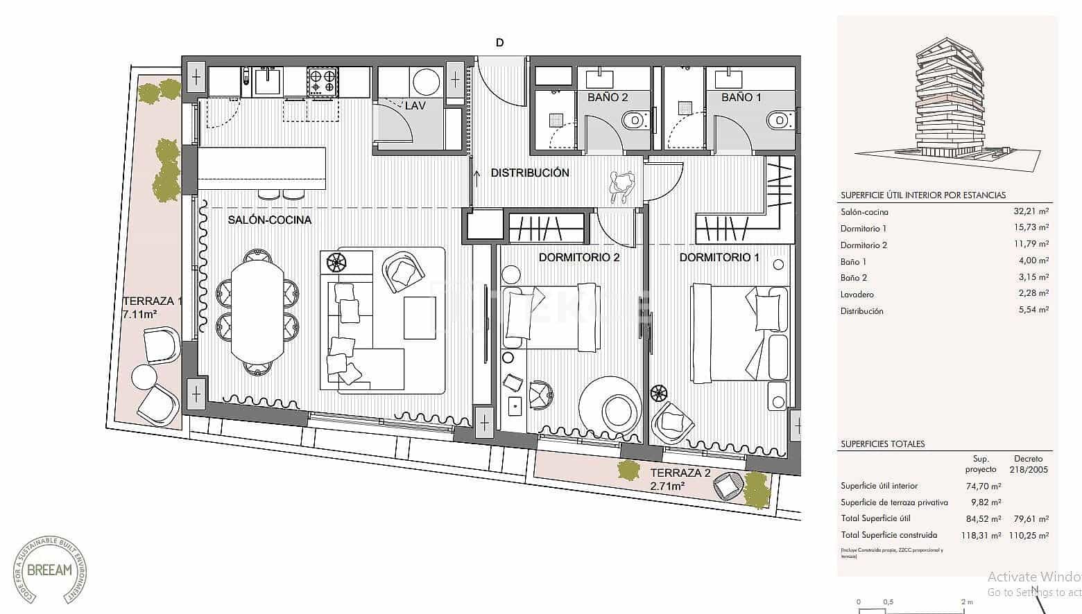 2 soveværelse Lejlighed til salg i Malaga by med swimmingpool - € 955.000 (Ref: 8964779)