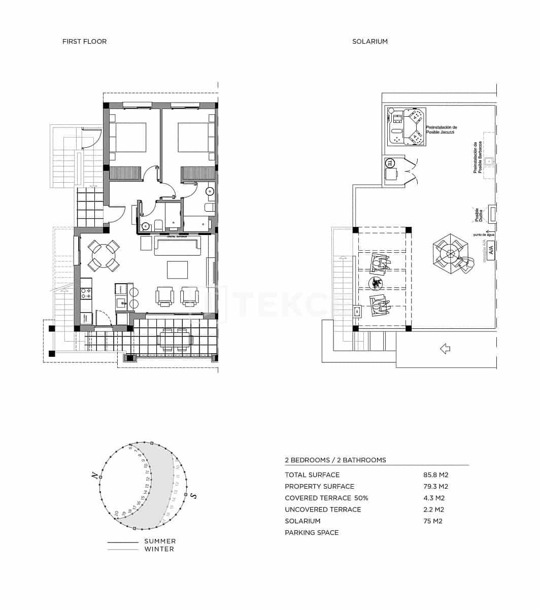 2 chambre Appartement à vendre à Ciudad Quesada avec piscine - 321 000 € (Ref: 8964805)