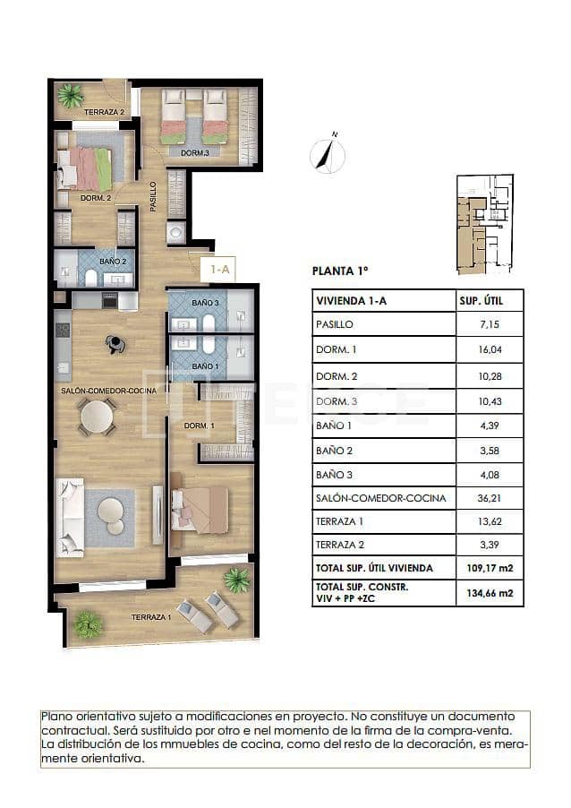 3 sovrum Lägenhet till salu i Torrevieja med pool - 335 000 € (Ref: 8964812)