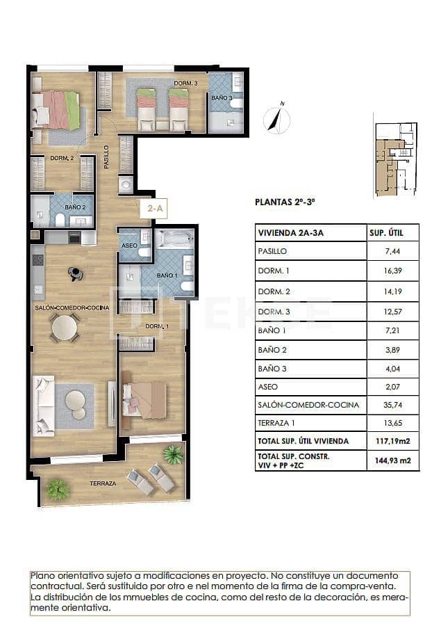 3 sovrum Lägenhet till salu i Torrevieja med pool - 335 000 € (Ref: 8964812)