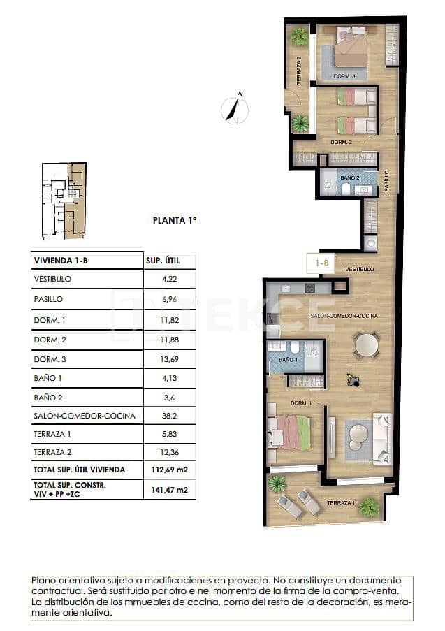 3 sovrum Lägenhet till salu i Torrevieja med pool - 335 000 € (Ref: 8964812)