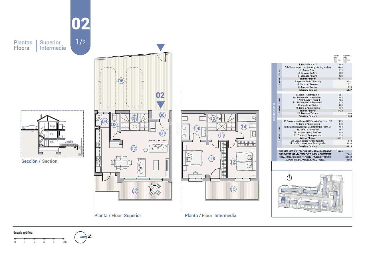 4 makuuhuone Huvila myytävänä paikassa La Nucia mukana uima-altaan - 439 000 € (Ref: 8964813)