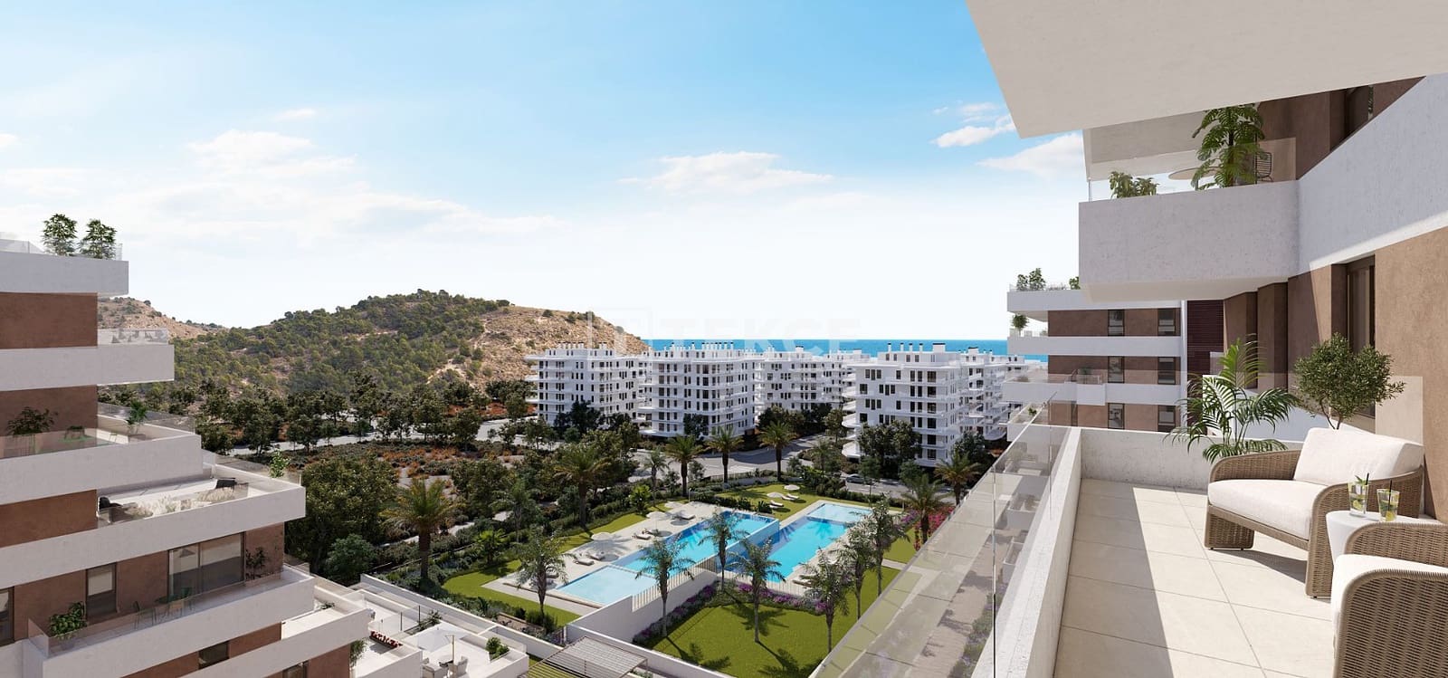 2 bedroom Flat for sale in La Villajoyosa / Vila Joiosa with pool - € 357,000 (Ref: 8964814)