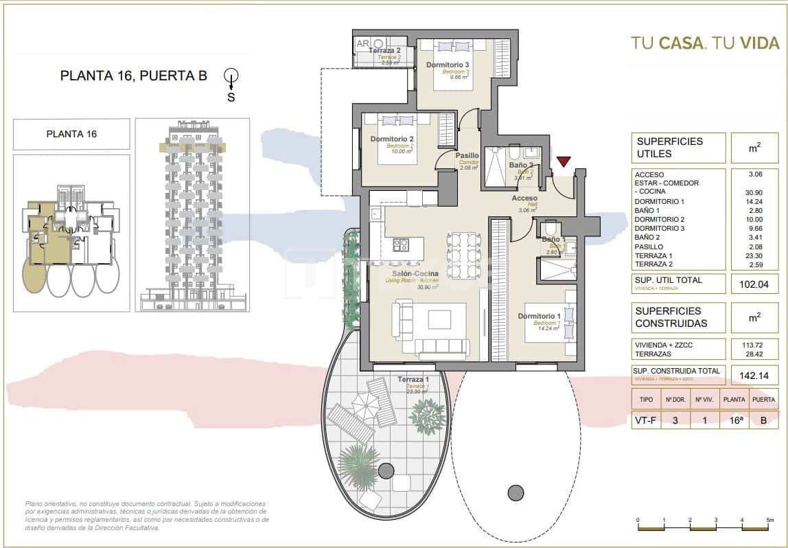 3 chambre Appartement à vendre à Calpe / Calp avec piscine - 625 000 € (Ref: 8964849)