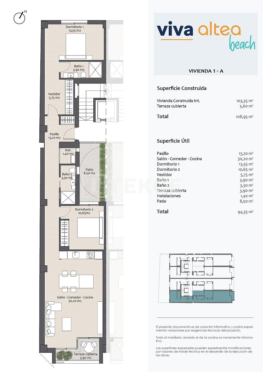 2 soveværelse Lejlighed til salg i Altea - € 465.000 (Ref: 8964868)