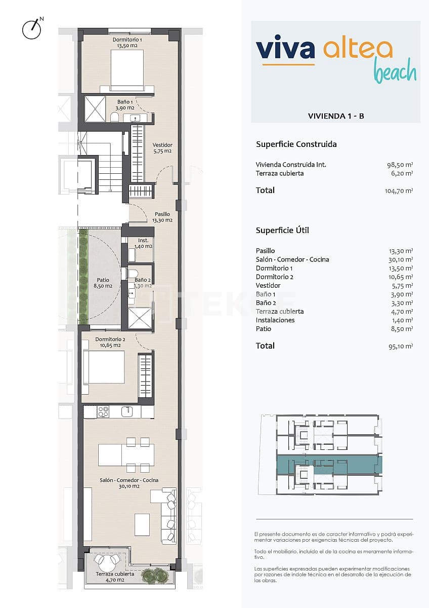 2 soveværelse Lejlighed til salg i Altea - € 465.000 (Ref: 8964868)