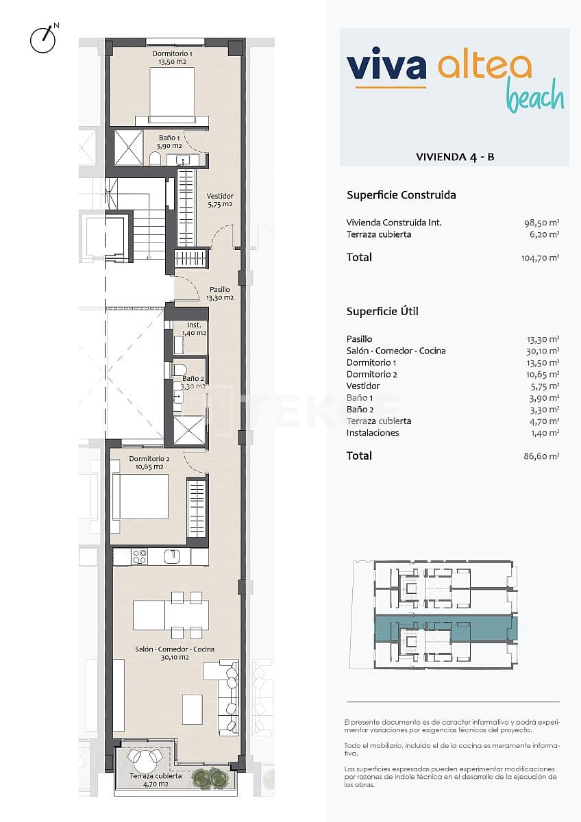 2 soveværelse Lejlighed til salg i Altea - € 465.000 (Ref: 8964868)