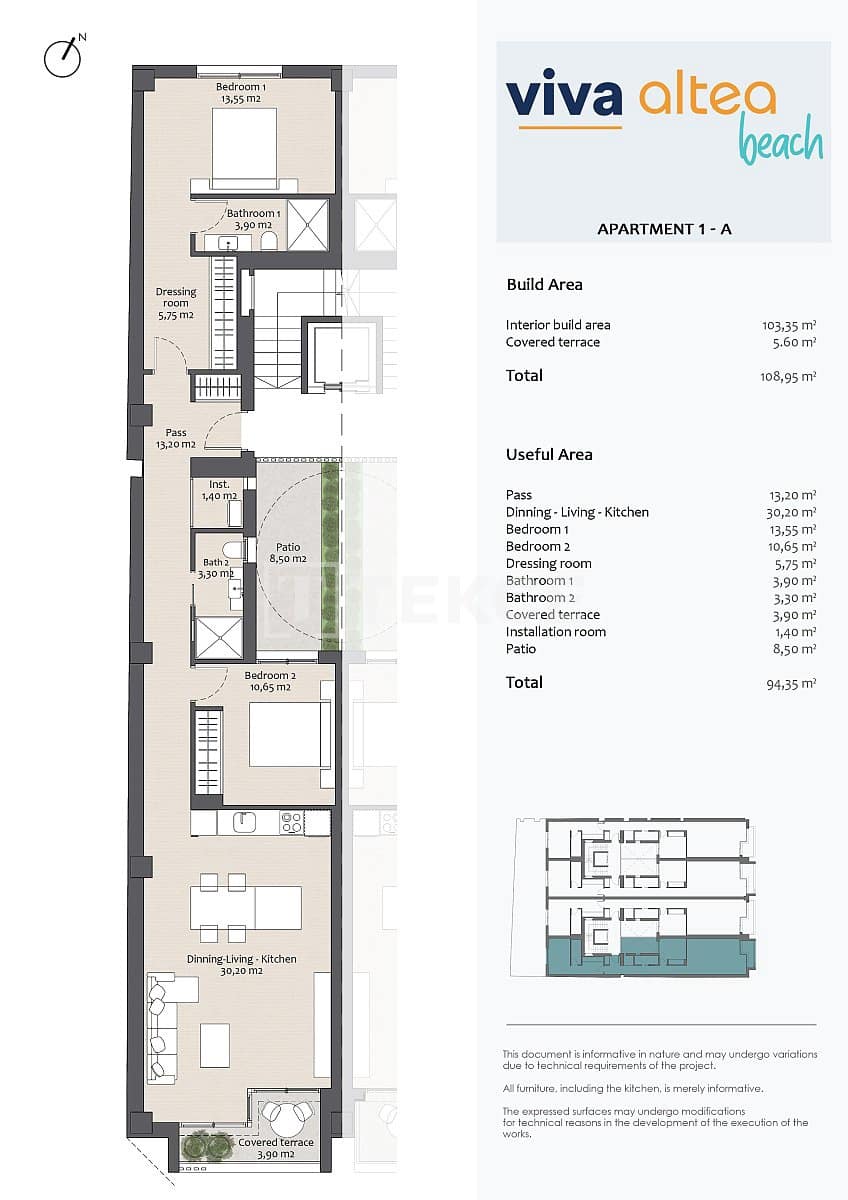 2 soveværelse Lejlighed til salg i Altea - € 465.000 (Ref: 8964868)