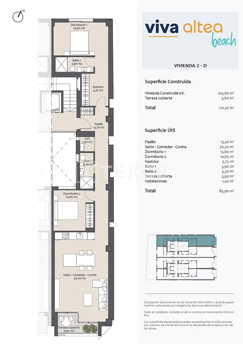 2 soveværelse Lejlighed til salg i Altea - € 465.000 (Ref: 8964868)