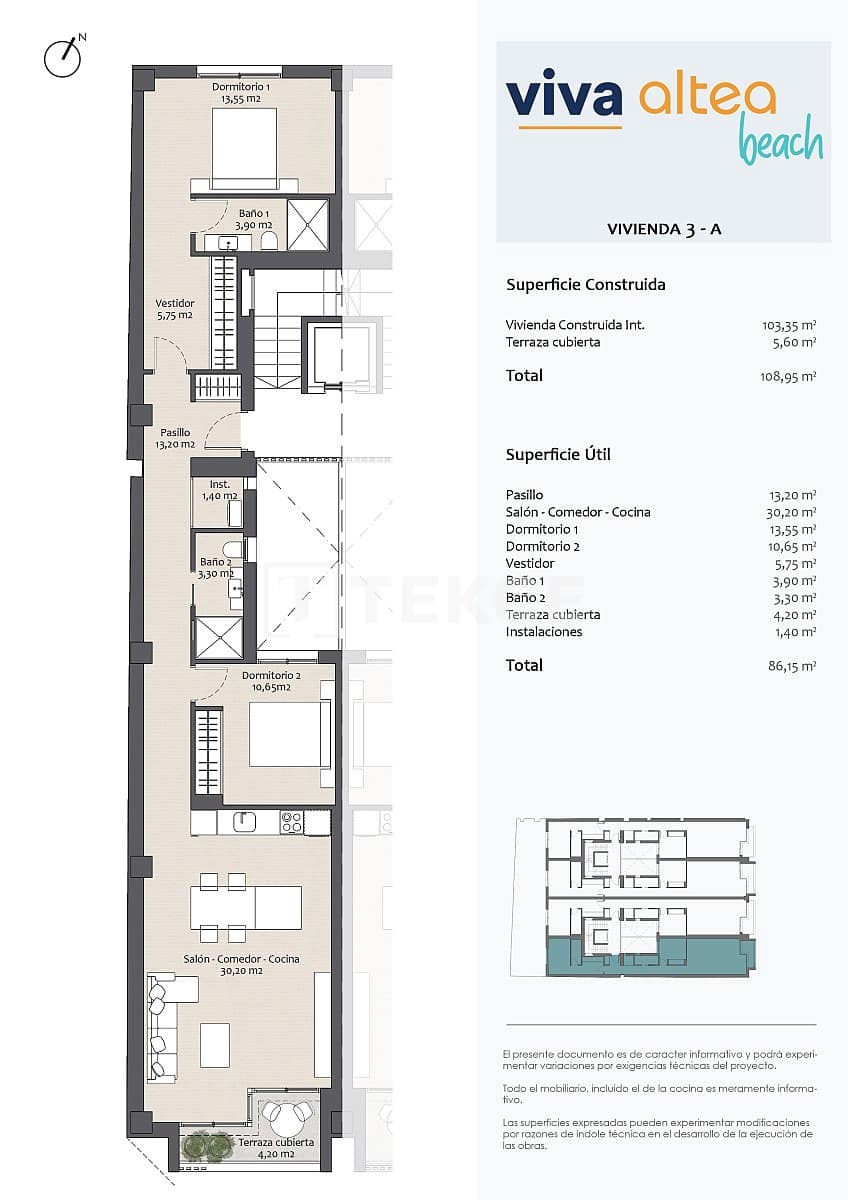 2 soveværelse Lejlighed til salg i Altea - € 465.000 (Ref: 8964868)