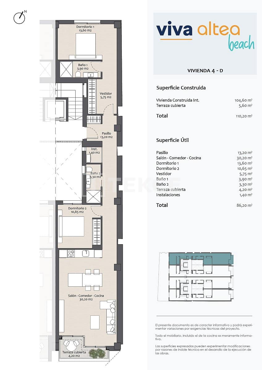 1 chambre Appartement à vendre à Altea - 490 000 € (Ref: 8964869)